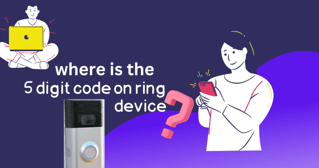 where is the 5 digit pin code on ring doorbell
