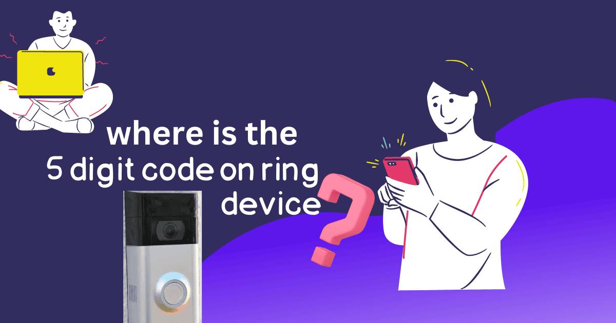 5 digit pin code on ring device