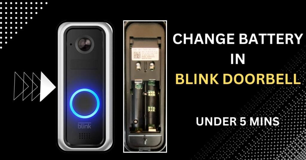 how to change battery in blink doorbell