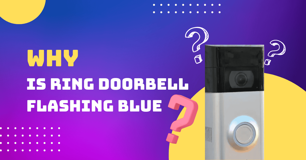 ring doorbell flashing blue