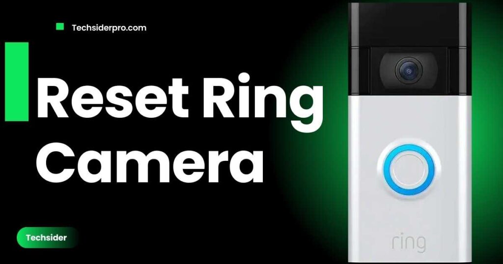 How to reset ring camera