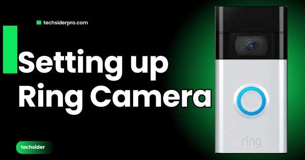 setting up ring camera