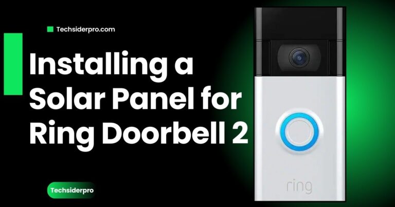 how to install a solar pannel for ring doorbell 2